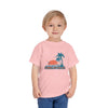 Carmel by the Sea, California Toddler T-Shirt - Retro Palm Tree Toddler Carmel by the Sea Shirt