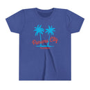 Panama City Beach, Florida Youth Shirt - Retro Palm Tree Panama City Beach Kid's T-Shirt-6