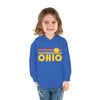 Ohio Toddler Hoodie - Retro Sunrise Unisex Ohio Toddler Sweatshirt