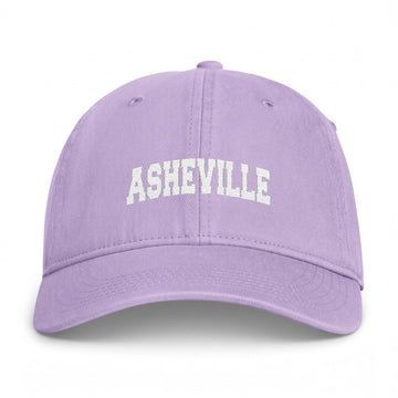 Buy orchid Asheville, North Carolina Washed Baseball Cap - Vintage Coastal Comfort Colors