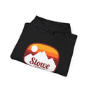 Stowe, Vermont Hoodie - Retro Ombre Unisex Stowe Hoodie Sweatshirt-20
