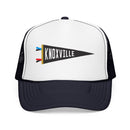 Knoxville, Tennessee Pennant Trucker Hat — Retro Flag Foam Cap-4