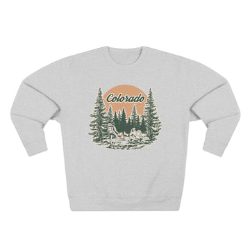 Buy heather-grey Premium Colorado Sweatshirt - Unisex Camp Sweatshirt