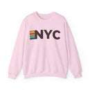 New York City, New York NYC Retro Stripe Sweatshirt-5
