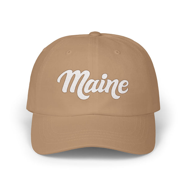 Maine Dad Hat - Embroidered Maine Classic Dad Cap