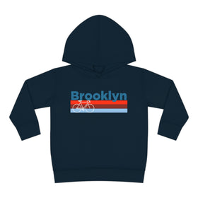 Brooklyn, New York Toddler Hoodie - Retro Bike