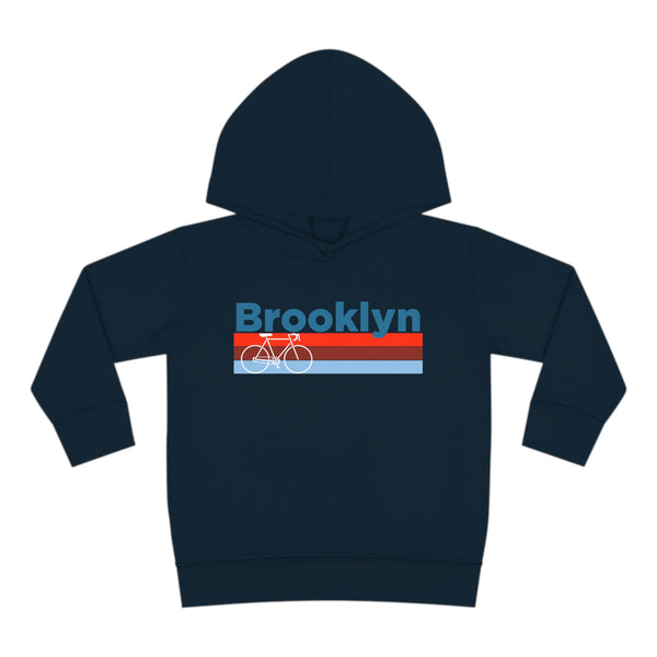 Brooklyn, New York Toddler Hoodie - Retro Bike