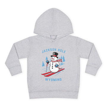 Jackson Hole, Wyoming Toddler Hoodie - Unisex Jackson Hole Skiing Snowman Sweatshirt - 0
