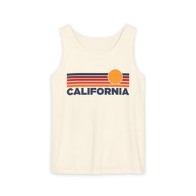 California Retro Sunstripe Tank Top | Comfort Colors - 100% Cotton - 0