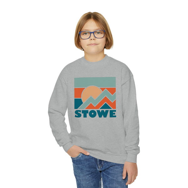 Stowe, Vermont Youth Sweatshirt - Unisex Kid's Stowe Crewneck Sweatshirt