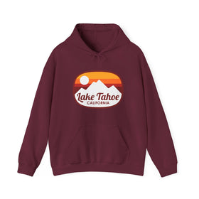 Lake Tahoe, California Hoodie - Retro Ombre Unisex Lake Tahoe Hoodie Sweatshirt