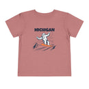 Michigan Yeti Snowboard Toddler Tee-3