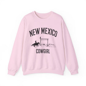 Buy light-pink New Mexico Sweatshirt - New Mexico Cowgirl Graphic Crewneck