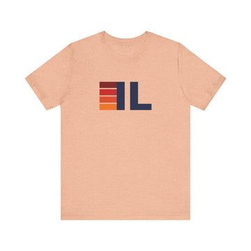 Illinois Retro Stripes T-Shirt | Illinois State Tee