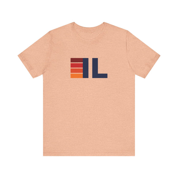 Illinois Retro Stripes T-Shirt | Illinois State Tee