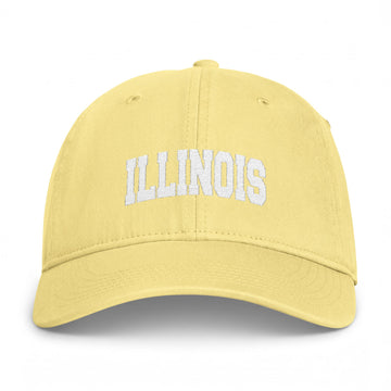 Buy butter Illinois Washed Baseball Cap - Vintage Coastal Comfort Colors