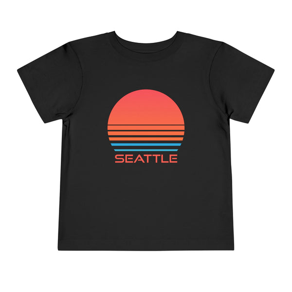 Seattle, Washington Toddler T-Shirt - Retro 80s Toddler Seattle Shirt