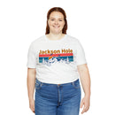 Jackson Hole, Wyoming Shirt - Mountain Sunset Unisex Jackson Hole T-Shirt-69