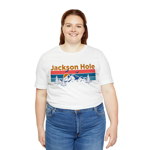 Jackson Hole, Wyoming Shirt - Mountain Sunset Unisex Jackson Hole T-Shirt