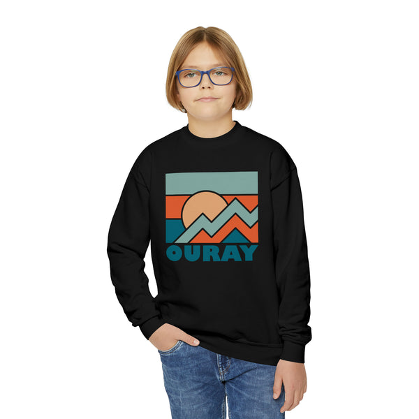 Ouray, Colorado Youth Sweatshirt - Unisex Kid's Ouray Crewneck Sweatshirt