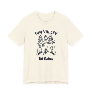 Sun Valley, Idaho Ski Babes T‑Shirt — Retro Skiing Graphic Tee - 0