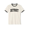 Detroit, Michigan Cotton Ringer Graphic Tee - Unisex Detroit T Shirt, Vintage Style Tee, Men's/Women's Tee