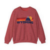 Wyoming Sweatshirt Retro Mountains, Wyoming Unisex Crewneck, Vintage Cozy Jumper, Gift for Outdoor Lovers