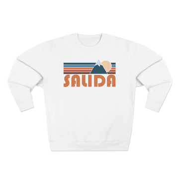 Buy white Premium Salida, Colorado Retro Mountain Graphic Sweatshirt