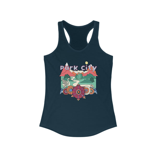 Park City, Utah Women's Racerback Tank Top