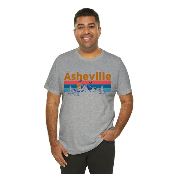 Asheville, North Carolina Shirt - Mountain Sunset Unisex Asheville T-Shirt