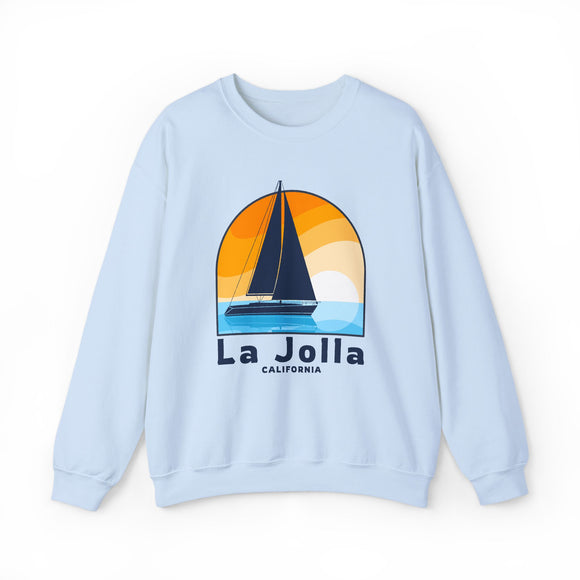 La Jolla, California Sweatshirt - Sailboat La Jolla Crewneck Sweatshirt