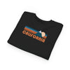 California Toddler Sweatshirt - Retro Mountain California Toddler Crewneck Sweatshirt