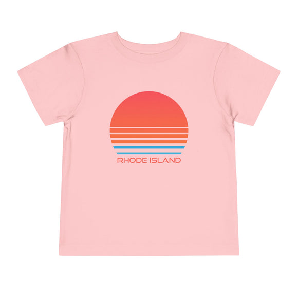 Rhode Island Toddler T-Shirt - Retro 80s Unisex Toddler Rhode Island Shirt