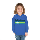 Maine Toddler Hoodie - Retro Trees Unisex Maine Toddler Sweatshirt-20