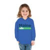 Maine Toddler Hoodie - Retro Trees Unisex Maine Toddler Sweatshirt