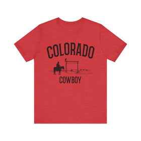 Buy heather-red Colorado Cowboy T Shirt - Colorado Graphic Tee