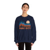 Park City, Utah Sweatshirt Retro Mountains, Park City Unisex Graphic Crewneck