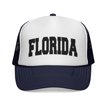 Buy dark-navy Florida Retro Collegiate Style Trucker Hat
