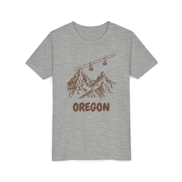 Oregon Youth T-Shirt — Vintage Gondola Ski Mountain Tee