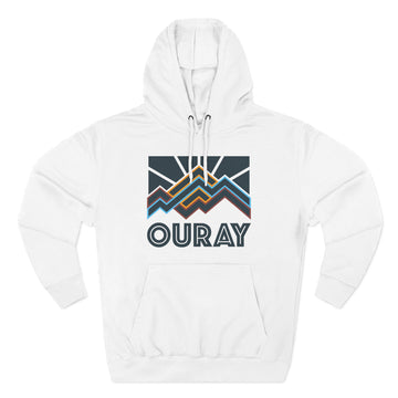 Ouray, Colorado Hoodie - Retro Mountain Unisex Sweatshirt - 0