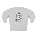 Premium Wyoming Skiing Snowman Sweatshirt-2