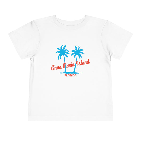 Anna Maria Island, Florida Toddler T-Shirt - Retro Palm Tree Toddler Anna Maria Island Shirt