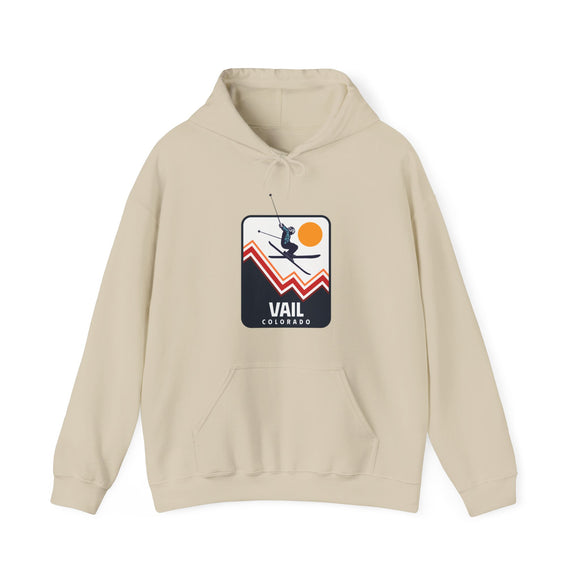 Vail, Colorado Hoodie - Unisex Snow Ski Jump Vail Hoodie Sweatshirt