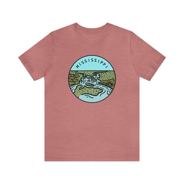 Buy heather-mauve Mississippi T-Shirt - Unisex Mississippi Shirt