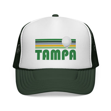 Buy dark-green Tampa, Florida Retro Golf Trucker Hat