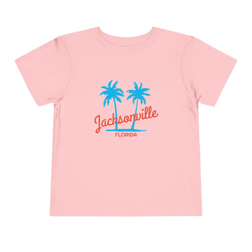 Buy pink Jacksonville, Florida Toddler T-Shirt - Retro Palm Tree Toddler Jacksonville Shirt