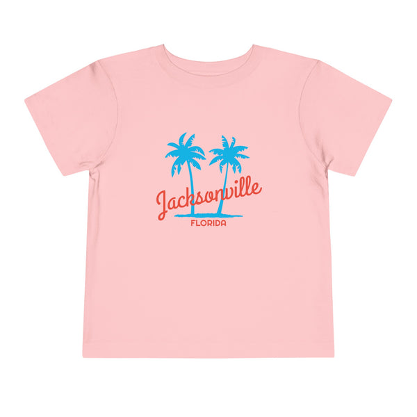 Jacksonville, Florida Toddler T-Shirt - Retro Palm Tree Toddler Jacksonville Shirt