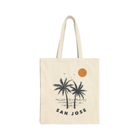 San Jose, California Tote Bag - Cotton Canvas San Jose Bag