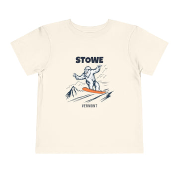 Stowe, Vermont Yeti Snowboard Toddler Tee