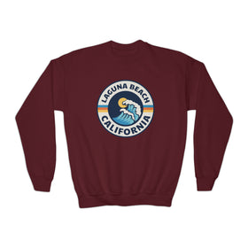Laguna Beach, California Youth Sweatshirt - Unisex Kid's Laguna Beach Crewneck Sweatshirt